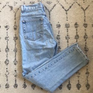 LONDON JEAN -High waist mom jeans, light wash